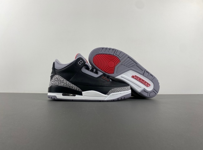 women edition Air Jordan 3 Retro "Black Cement" DM0967-101