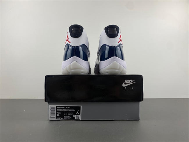 Air Jordan 11 White Dark Blue Red LH0296-400
